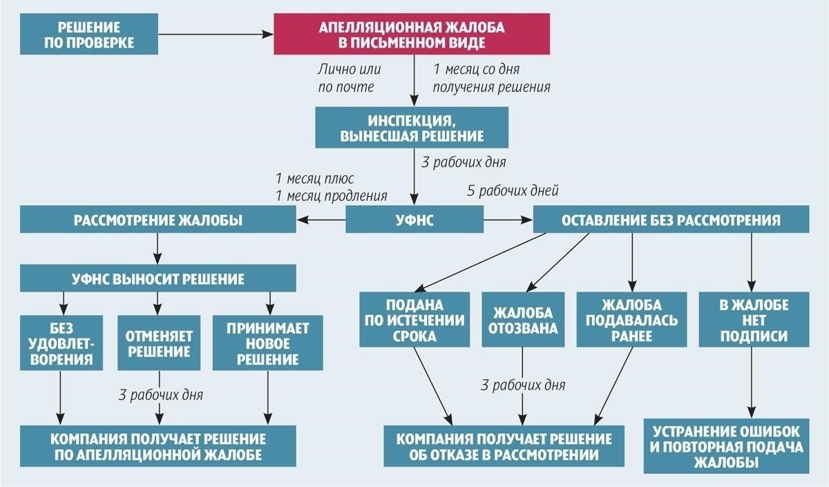 Процесс подачи апелляции