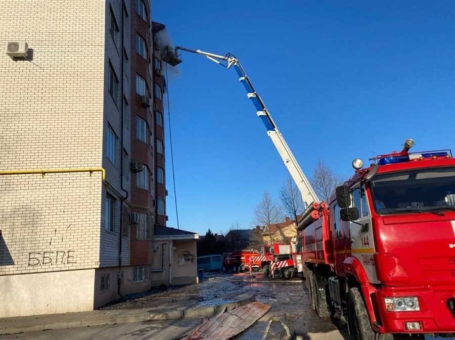 Пожар в многоквартирном доме в анапе